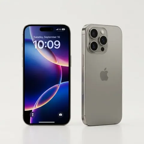 iPhone 17 Pro — Titânio Natural escovado com módulo clássico de câmera tripla e zoom 5x
