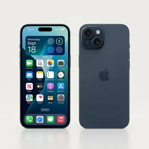 iPhone 18 — Acabamento Azul Meia-Noite com câmera dupla Fusion e pegada ergonômica ultraleve