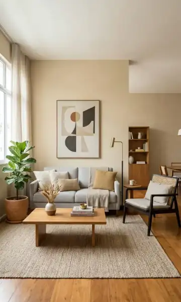 Como Fica a Cor Palha da Suvinil na Parede? Sala, Quarto e Fachada